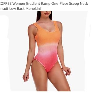 NWT COCOFREE Ombre One Piece Swimsuit